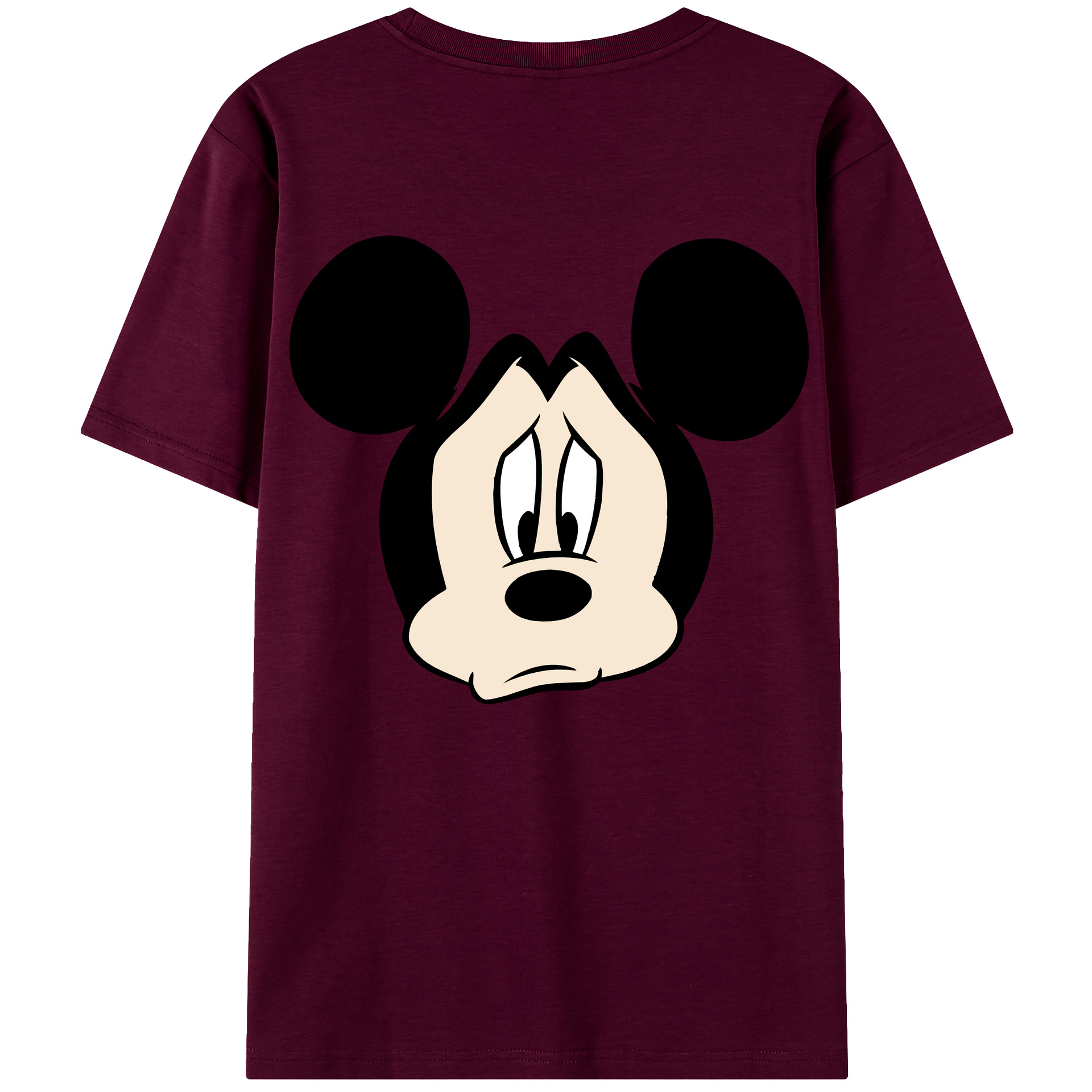 （画像用） ミッキーマウス Mickey Mouse レディース半袖Tシャツ(バックプリント)